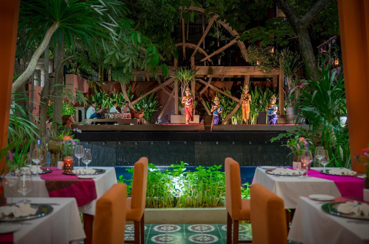 Golden Temple Residence Siem Reap Ngoại thất bức ảnh The restaurant's interior
